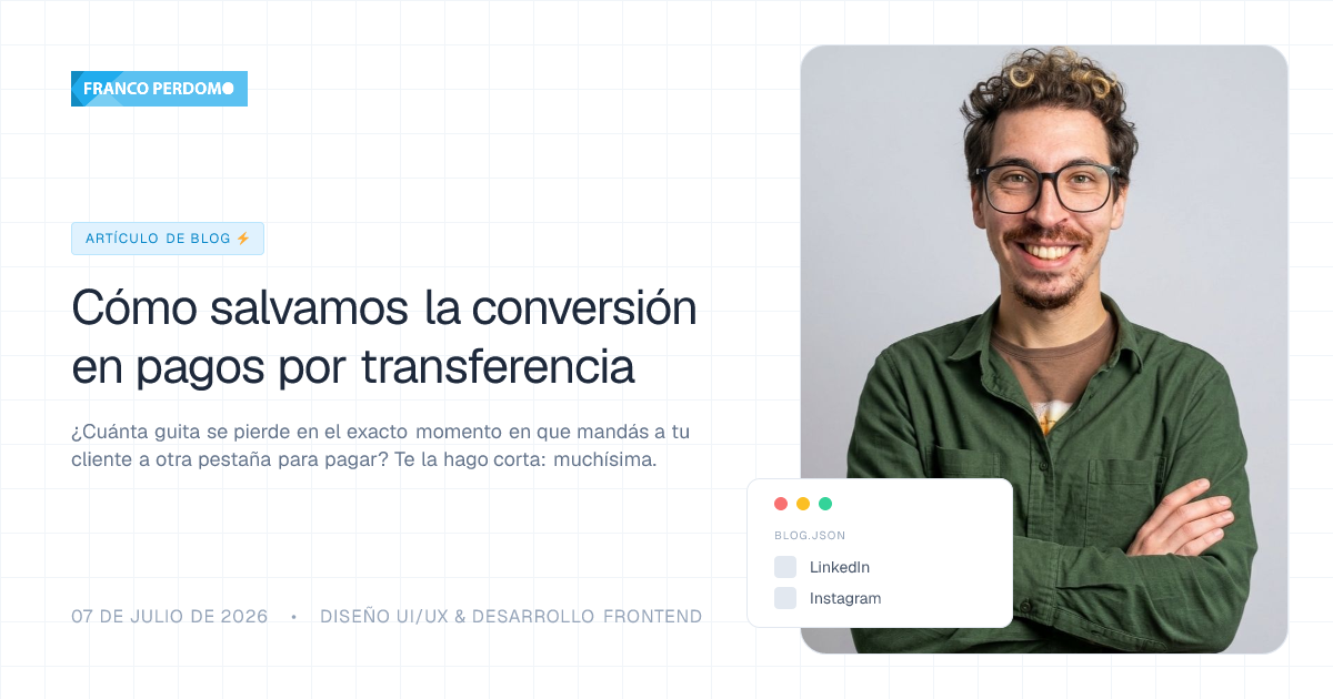 Cómo salvamos la conversión en pagos por transferencia